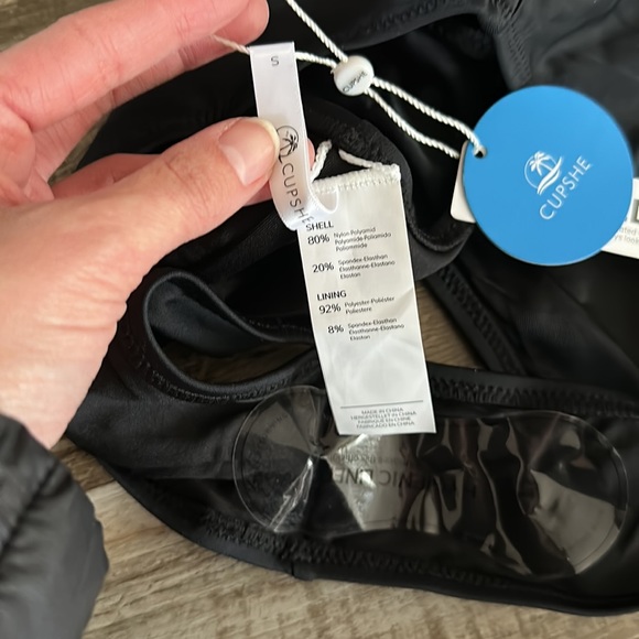 Cupshe size small black swimsuit NWT - Picture 8 of 8